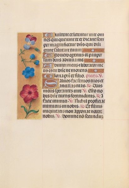 Hours of Queen Isabella the Catholic, Queen of Spain:  Fol. 215v, c. 1495-1500. And associates