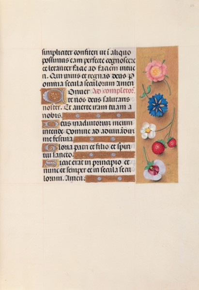 Hours of Queen Isabella the Catholic, Queen of Spain:  Fol. 22r, c. 1500. And associates Master of
