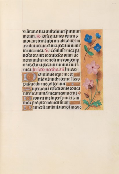 Hours of Queen Isabella the Catholic, Queen of Spain:  Fol. 233r, c. 1495-1500. And associates