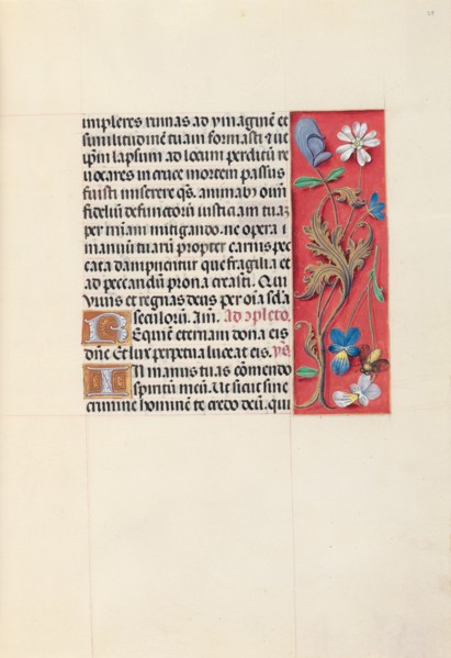 Hours of Queen Isabella the Catholic, Queen of Spain:  Fol. 29r, c. 1500. And associates Master of
