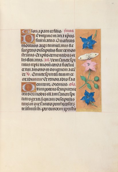 Hours of Queen Isabella the Catholic, Queen of Spain:  Fol. 33r, c. 1495-1500. And associates