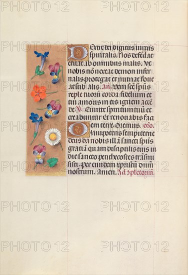 Hours of Queen Isabella the Catholic, Queen of Spain:  Fol. 35v, c. 1495-1500. And associates