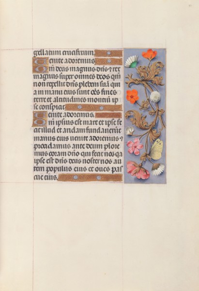 Hours of Queen Isabella the Catholic, Queen of Spain:  Fol. 51r, c. 1495-1500. And associates