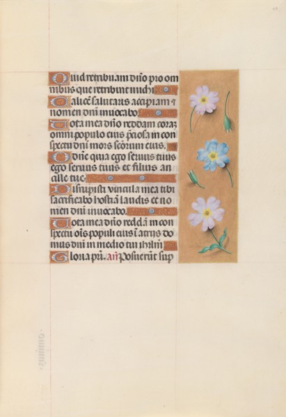 Hours of Queen Isabella the Catholic, Queen of Spain:  Fol. 67r, c. 1500. And associates Master of