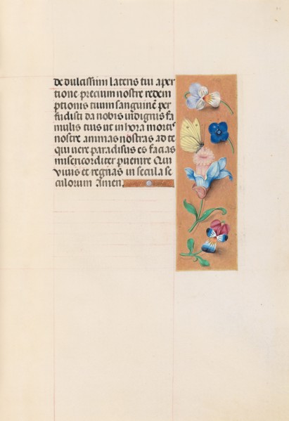 Hours of Queen Isabella the Catholic, Queen of Spain:  Fol. 71r, c. 1495-1500. And associates
