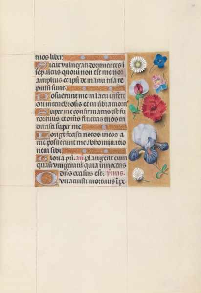 Hours of Queen Isabella the Catholic, Queen of Spain:  Fol. 78r, c. 1500. And associates Master of