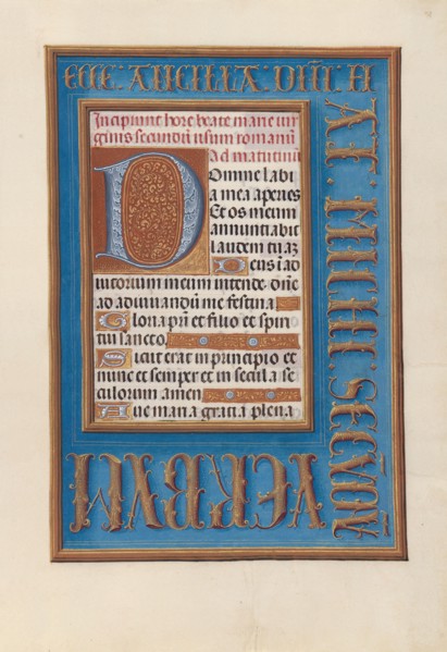 Hours of Queen Isabella the Catholic, Queen of Spain:  Fol, 98r, c. 1495-1500. And associates