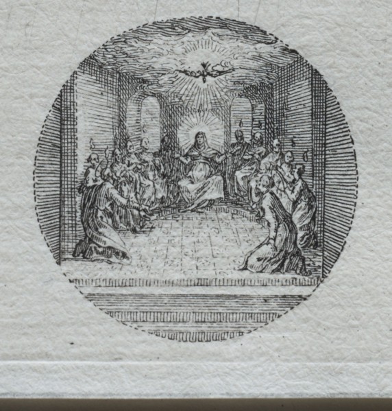 The Mysteries of the Passion:  The Descent of the Holy Spirit. Jacques Callot (French, 1592-1635).