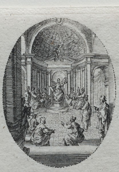 The Mysteries of the Passion:  Christ Disputing with the Doctors. Jacques Callot (French,