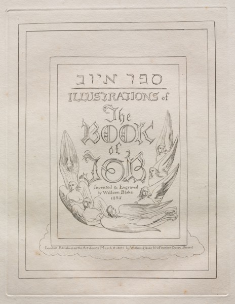 The Book of Job, 1825. William Blake (British, 1757-1827). Engraving