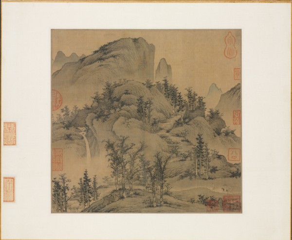 Travelers in Autumn Mountains, 1st half 1300s. Sheng Mou (Chinese, active c. 1310-1350). Album