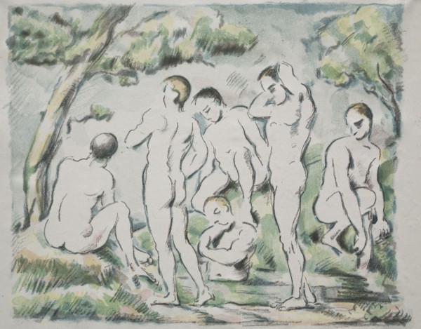 The Bathers, 1897. Paul Cézanne (French, 1839-1906). Color lithograph