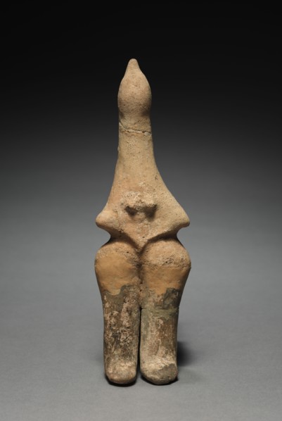 Figurine, 800s BC. Iran, Amlash, 9th Century BC. Terracotta; overall: 23.2 cm (9 1/8 in.).