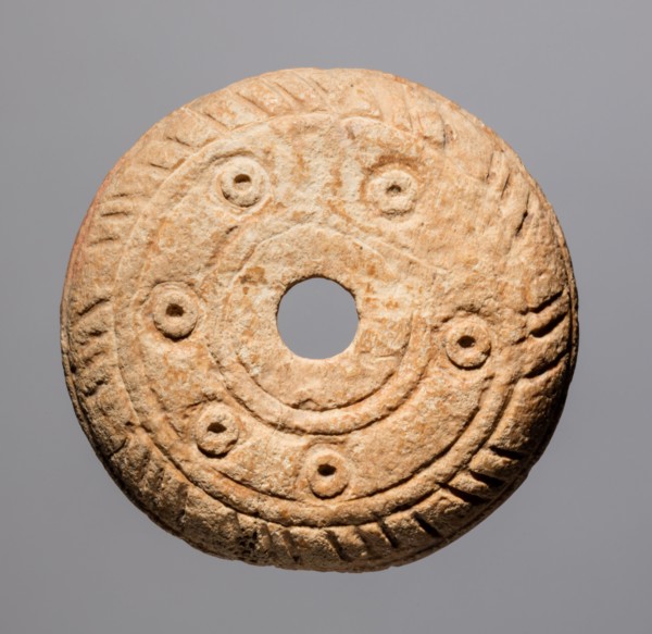 Spindle Whorl, 700s - 900s. Iran, early Islamic period, 8th - 10th century. Bone, incised; overall: