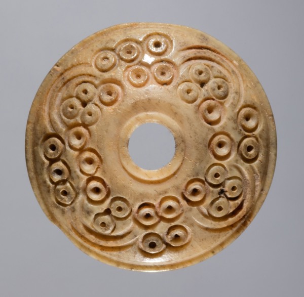 Spindle Whorl, 700s - 900s. Iran, early Islamic period, 8th - 10th century. Bone, incised; overall: