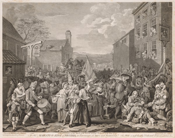 March to Finchley in the Year 1746 (After Hogarth), 1750. Luke Sullivan (British, 1705-1771).