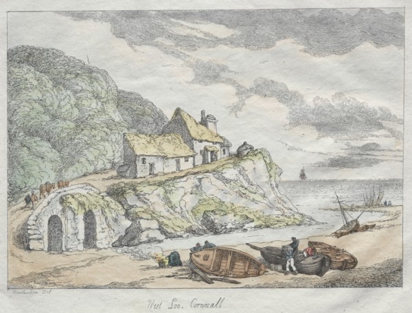 Rowlandson's Sketches from Nature:  West Loo, Cornwall, 1822. Thomas Rowlandson (British,