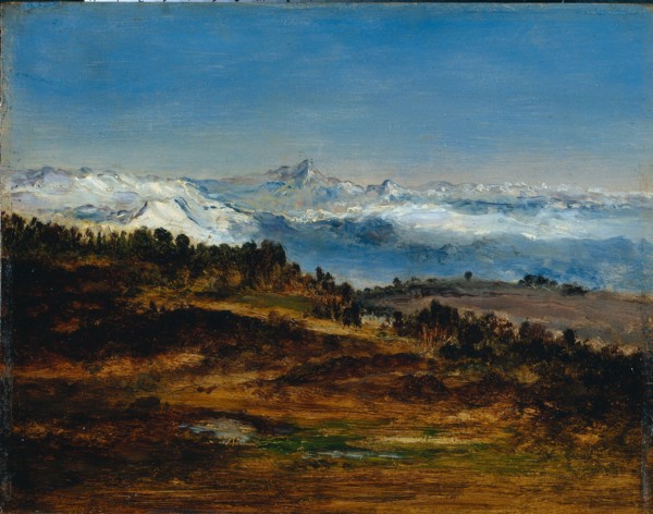 The Pyrenees, the Peak of the Midi de Bigorre, 1871-1872. Narcisse Diaz de la Peña (French,