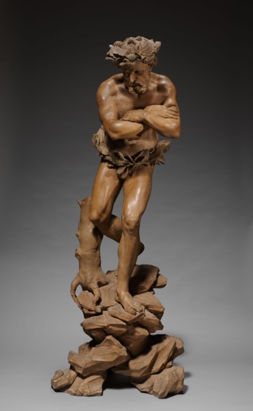 Winter, c. 1700-1725. Circle of Filippo Parodi (Italian, 1630-1702). Wood with traces of gesso;