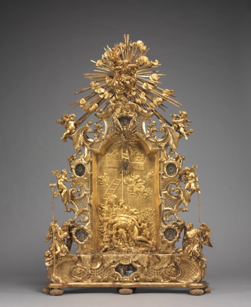 Altarpiece with Relics, c. 1735-1740. And workshop Joseph Matthias Götz (German, 1696-1760). Gilded