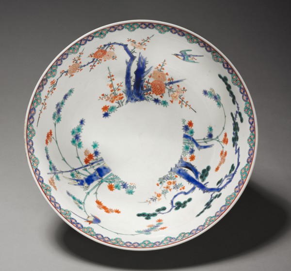 One of a Pair of Bowls: Kakiemon Ware, late 17th century. Japan, Edo Period (1615-1868). Imari ware