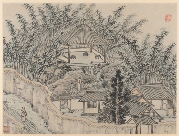 Twelve Views of Tiger Hill, Suzhou: Bamboo Pavilion, Tiger Hill, after 1490. Shen Zhou (Chinese,