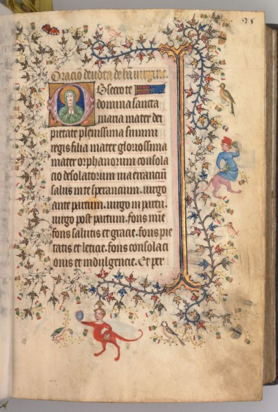 Hours of Charles the Noble, King of Navarre (1361-1425): fol. 13r, Text, c. 1405. Master of the