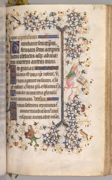 Hours of Charles the Noble, King of Navarre (1361-1425): fol. 184r, Text, c. 1405. Master of the