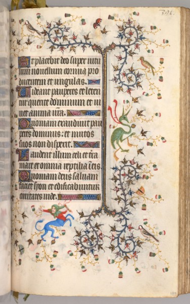 Hours of Charles the Noble, King of Navarre (1361-1425): fol. 190r, Text, c. 1405. Master of the