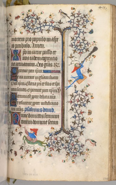 Hours of Charles the Noble, King of Navarre (1361-1425): fol. 200r, Text, c. 1405. Master of the