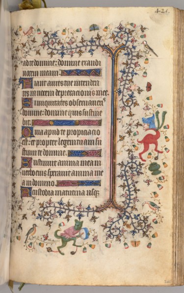 Hours of Charles the Noble, King of Navarre (1361-1425): fol. 205r, Text, c. 1405. Master of the