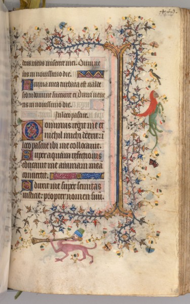 Hours of Charles the Noble, King of Navarre (1361-1425): fol. 219r, Text, c. 1405. Master of the