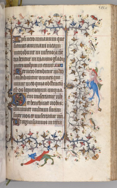 Hours of Charles the Noble, King of Navarre (1361-1425): fol. 245r, Text, c. 1405. Master of the