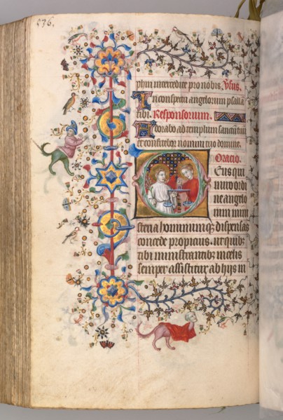 Hours of Charles the Noble, King of Navarre (1361-1425): fol. 262v, Text, c. 1405. Master of the