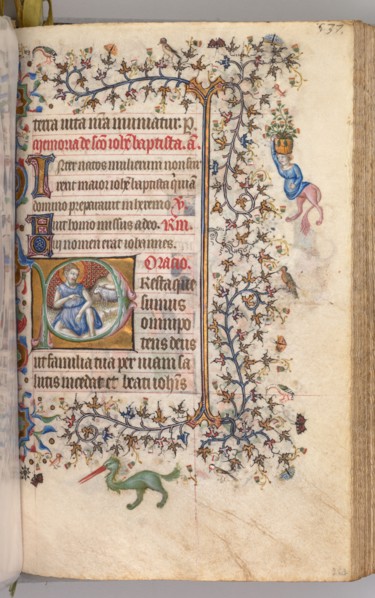 Hours of Charles the Noble, King of Navarre (1361-1425): fol. 260v, St. John the Baptist, c. 1405.