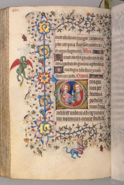Hours of Charles the Noble, King of Navarre (1361-1425), fol. 269v, SS. Simon and Judas, c. 1405.