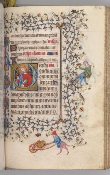 Hours of Charles the Noble, King of Navarre (1361-1425), , fol. 271r, St. Barnabus, c. 1405. Master