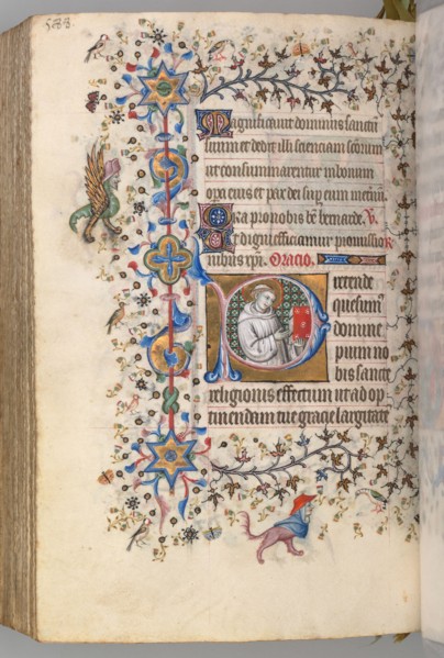 Hours of Charles the Noble, King of Navarre (1361-1425), fol. 288v, St. Hervard (?), c. 1405.