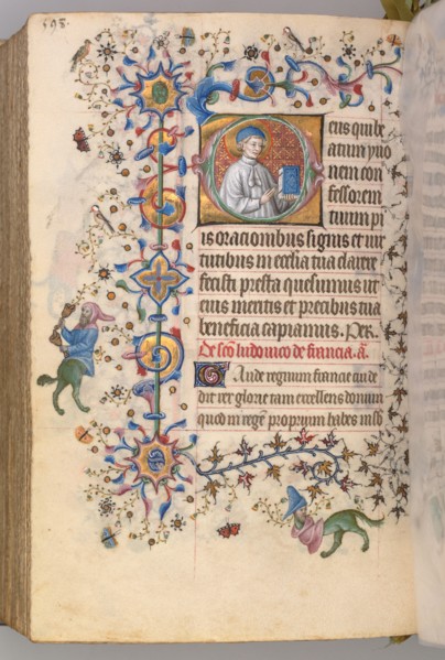 Hours of Charles the Noble, King of Navarre (1361-1425), fol. 293v, St. Yoon, c. 1405. Master of