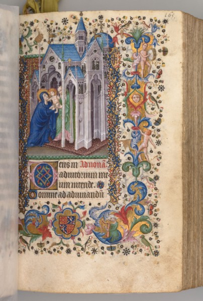Hours of Charles the Noble, King of Navarre (1361-1425): fol. 82vr, Presentation in the Temple