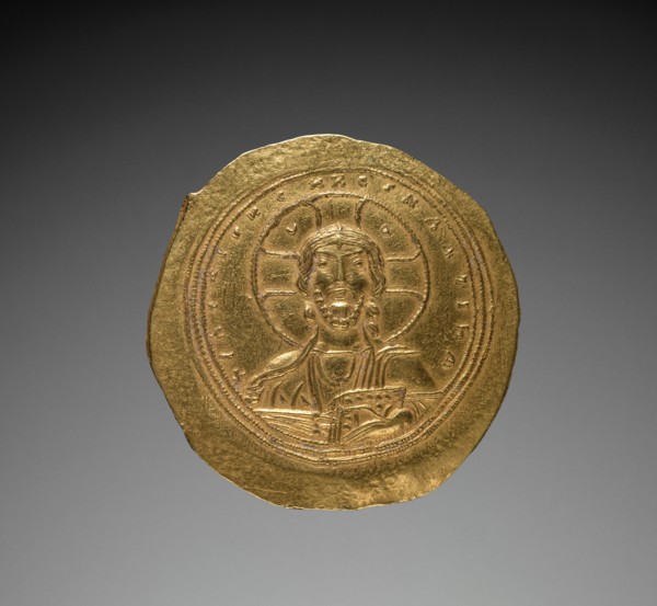 Nomisma with Constantine IX Monomachus, 1042-1055. Byzantium, 11th century. Gold; diameter: 2.9 cm