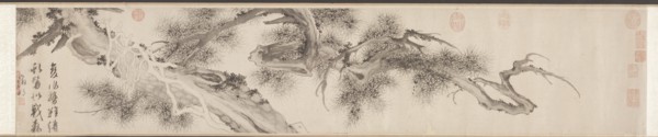 Old Pine Tree, late 1530s. Wen Zhengming (Chinese, 1470-1559). Handscroll, ink on paper; overall: