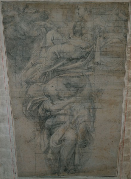 Temperance, 1628-1630. Domenichino (Italian, 1581-1641). Black chalk heightened with white chalk,