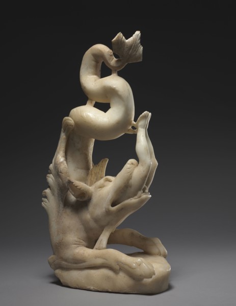 Jonah Swallowed, AD 280-290. Late Roman, Asia Minor, early Christian, 3rd century. Marble; overall: