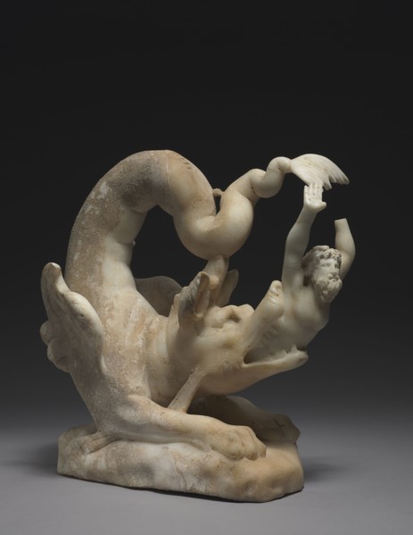 Jonah Cast Up, c. 280-290. Late Roman, Asia Minor, early Christian, 3rd century. Marble; overall: