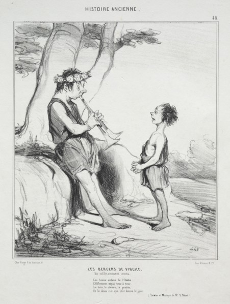 published in le Charivari (no du 31 décembre 1842): Ancient History, plate 48: The Shepherds of