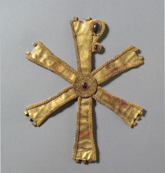 Monogram of Christ (Chrismon), 500s. Byzantium, Syria, early Byzantine period, 6th century. Gold