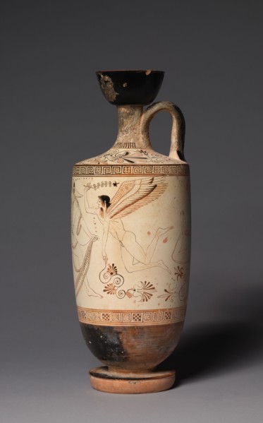 The Atalanta Lekythos (Funerary Oil Jug), 500-490 BC. Attributed to Douris (Greek). Painted