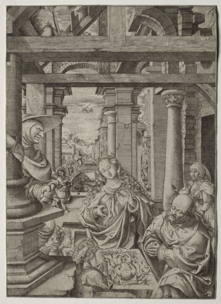 Adoration of the Shepherd, c. 1522-1525. Frans Crabbe van Esplegem (Flemish, c. 1480-1552).