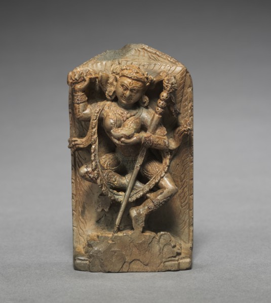Vajravarahi: Dancing Tantric Buddhist Female Diety, 1000s-1100s. Nepal, 11th-12th century.